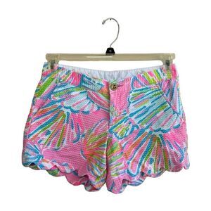 Lilly Pulitzer The Buttercup Short Scalloped Hem Women’s Size 0‎